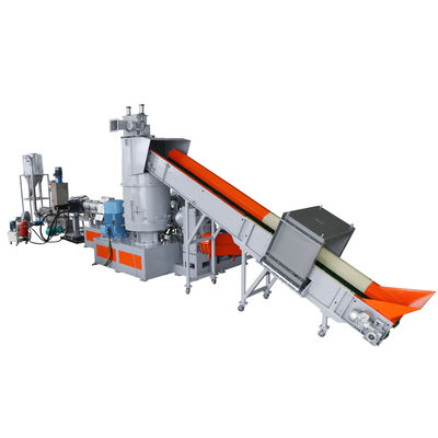 LLDPE HDPE OPP Film Daur Ulang Tiga Mesin Granulator Terintegrasi