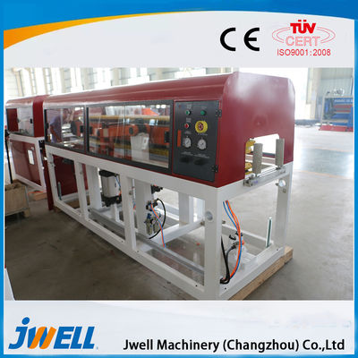Mesin Pembuat Papan Lantai Luar Ruangan JWELL PE WPC PVC Garis Ekstrusi Profil