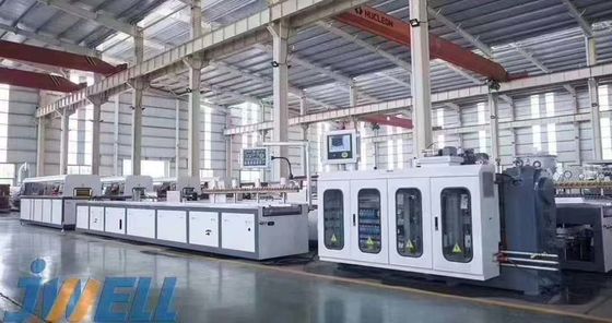 JWELL Kayu Plastik Plat Pintu Jendela Membuat Mesin PE PP PVC WPC Profil Garis Ekstrusi