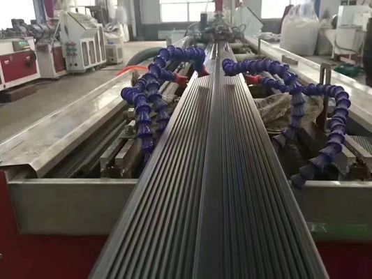 JWELL Kayu Plastik Plat Pintu Jendela Membuat Mesin PE PP PVC WPC Profil Garis Ekstrusi