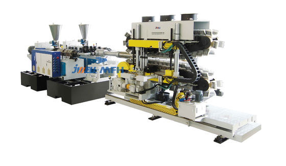 Siemens HMI HDPE PP DWC Mesin Bergelombang Pipa Dinding Ganda