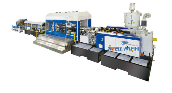 Siemens HMI HDPE PP DWC Mesin Bergelombang Pipa Dinding Ganda