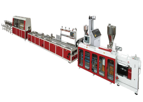 JWELL Conical Twin Screw Extruder PVC WPC Profil Mesin Ekstrusi Mesin Pembuat Panel