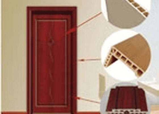JWELL Kayu Pintu Berongga Mesin Ekstrusi Profil Pvc Wpc