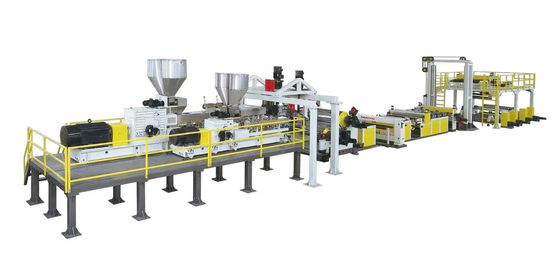 PET PLA Twin Screw Extruder Sheet Membuat Mesin