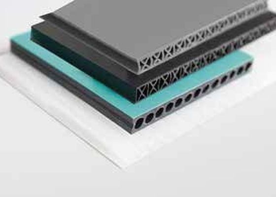 Plat Melintang PC PE Pp Garis Ekstrusi Lembar Berongga