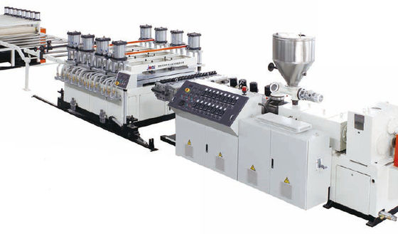 JWELL PVC Semi Skinning Co Extrusion Foam Mesin Pembuat Papan PVC Wpc