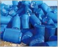 HDPE LDPE Blue Drum 2000kg h Penghancur Empat Poros
