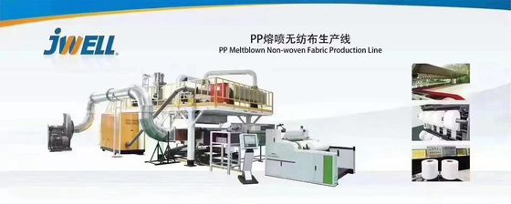 2400mm 3200mm Lini Produksi Bahan Masker Wajah PP Meltblown Mesin Pembuat Kain Nonwoven