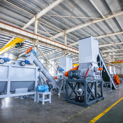 JWELL CE 2000kg / H Mesin Penghancur Botol PET dengan Blowing Collection