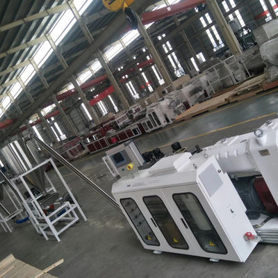 Mesin Daur Ulang Plastik Limbah JWELL Penghitung PVC Mesin Granulator Sekrup Kembar Kerucut