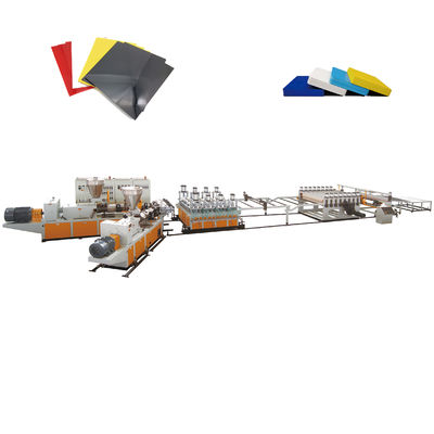 1220MM PVC WPC Board Extrusion Line Sekrup Ganda 550kg / H.