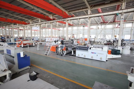 Mesin Extruder Mesin Pembuat WPC Komposit Dapur ISO 1220MM
