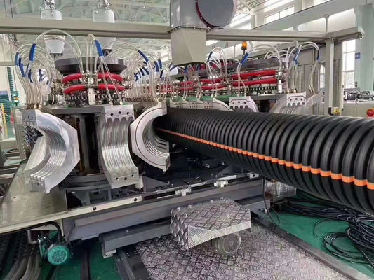 Mesin Pembuat Tabung HDPE PP PVC Mesin Ekstrusi Pipa Dwc
