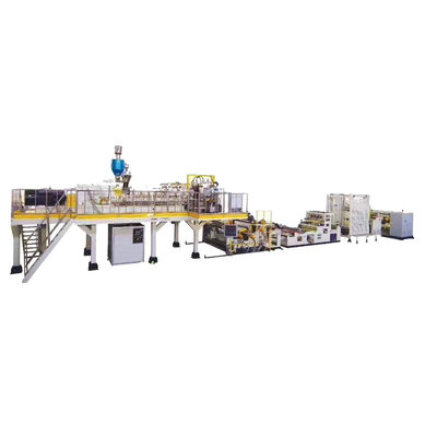 PET PLA Dua Garis Ekstrusi Lembar Extruder Sekrup