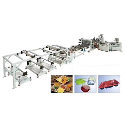 PET PLA Dua Garis Ekstrusi Lembar Extruder Sekrup