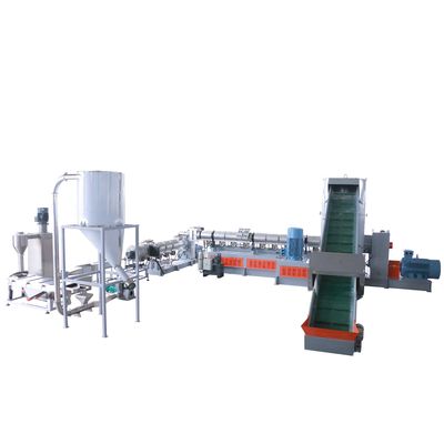 LDPE BOPP Plastik Film Daur Ulang Tiga Mesin Garis Pelletizing Terintegrasi