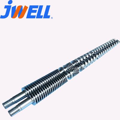 Extruder Single Screw Twin Conical Screw Barrel Sekrup Paralel